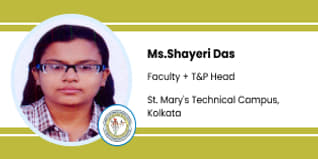 St. Mary's Technical Campus, Kolkata, Faculty and Training & Placement Head: Ms. Shayeri Das Interview